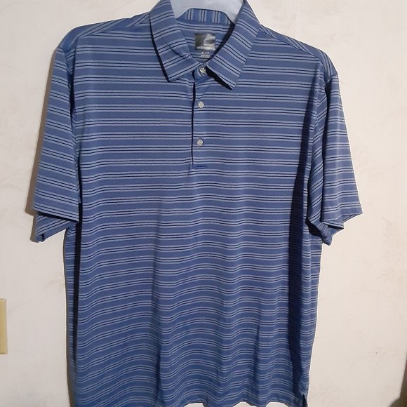 Greg Norman Men's Striped Golf Polo in Size XL - Picture 1 of 4